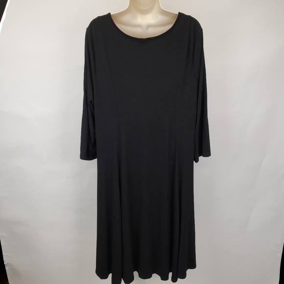 Torrid Mini Jersey Trapeze Dress Black size 2X - Picture 4 of 9